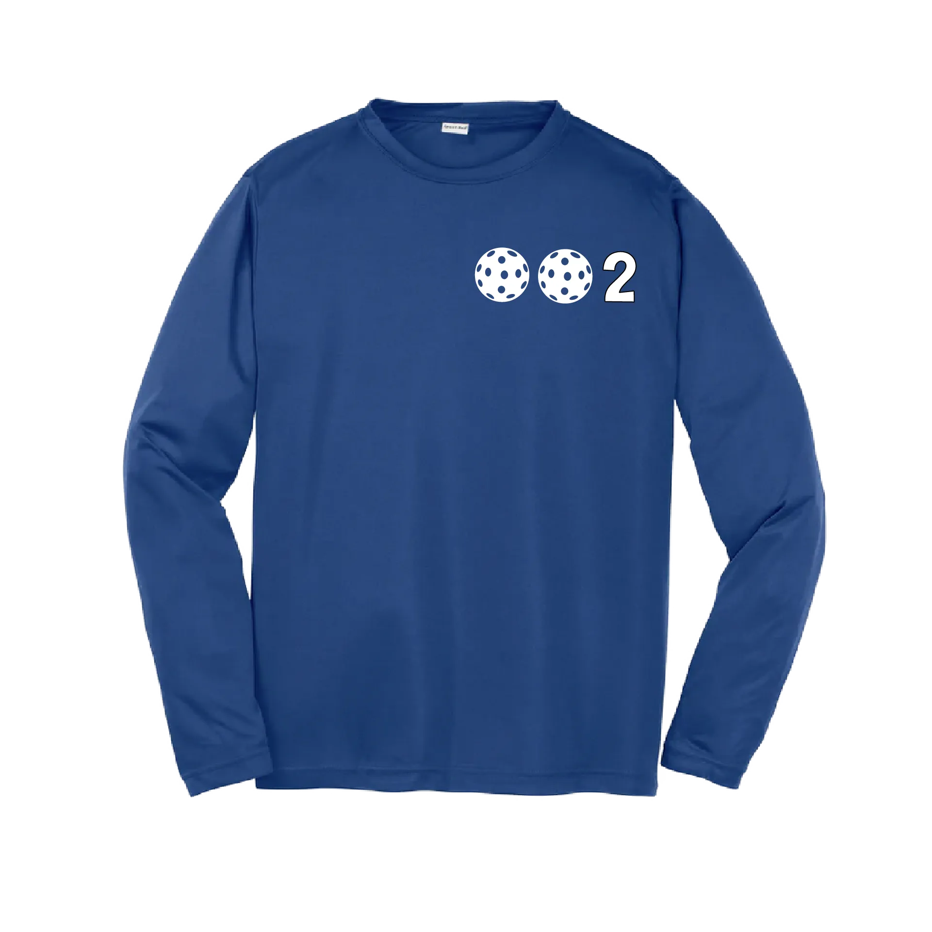 002 Pickleball (Colors Yellow Green White) | Youth Long Sleeve Pickleball Shirts | 100% Polyester