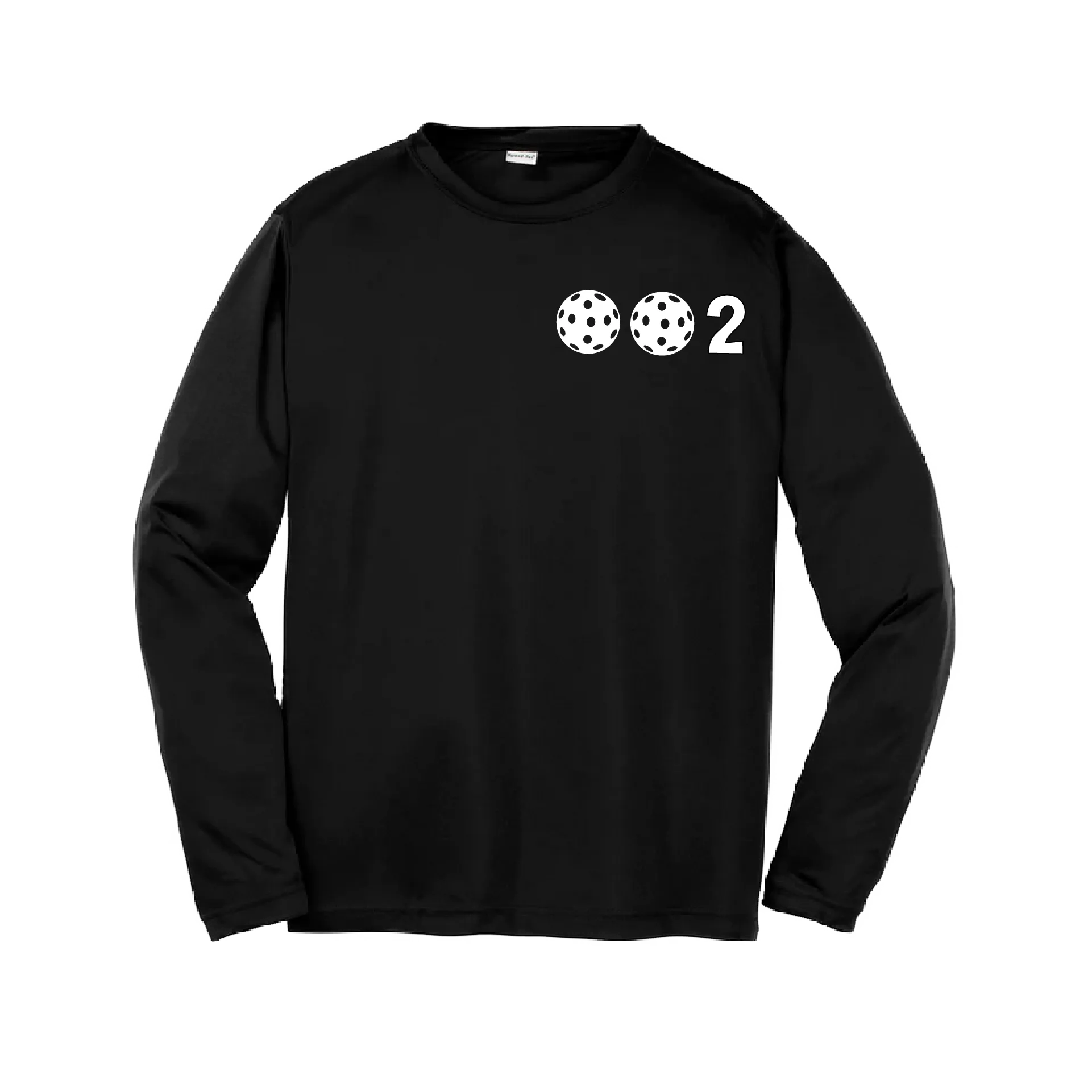 002 Pickleball (Colors Yellow Green White) | Youth Long Sleeve Pickleball Shirts | 100% Polyester