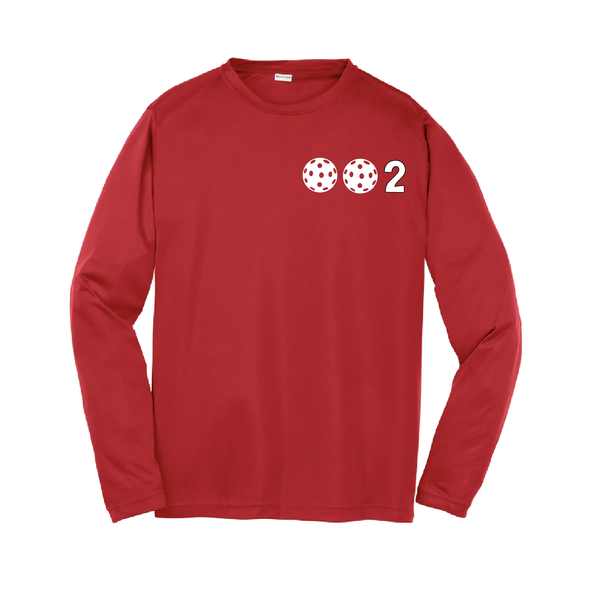 002 Pickleball (Colors Yellow Green White) | Youth Long Sleeve Pickleball Shirts | 100% Polyester