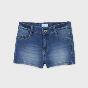 235 Mayoral Girls Medium Denim Shorts, Eco-Friendly