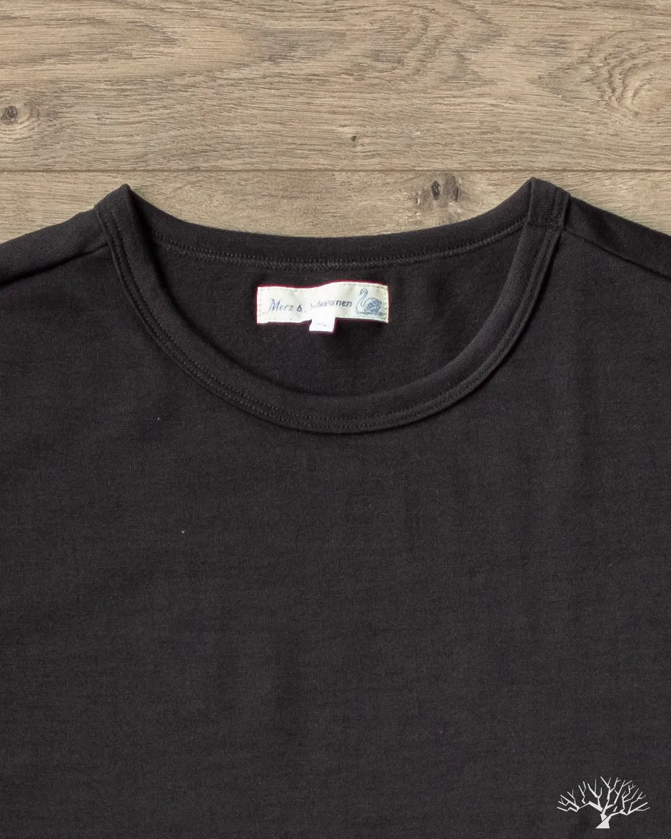 2W15 Merino Wool Loopwheel Tee - Black