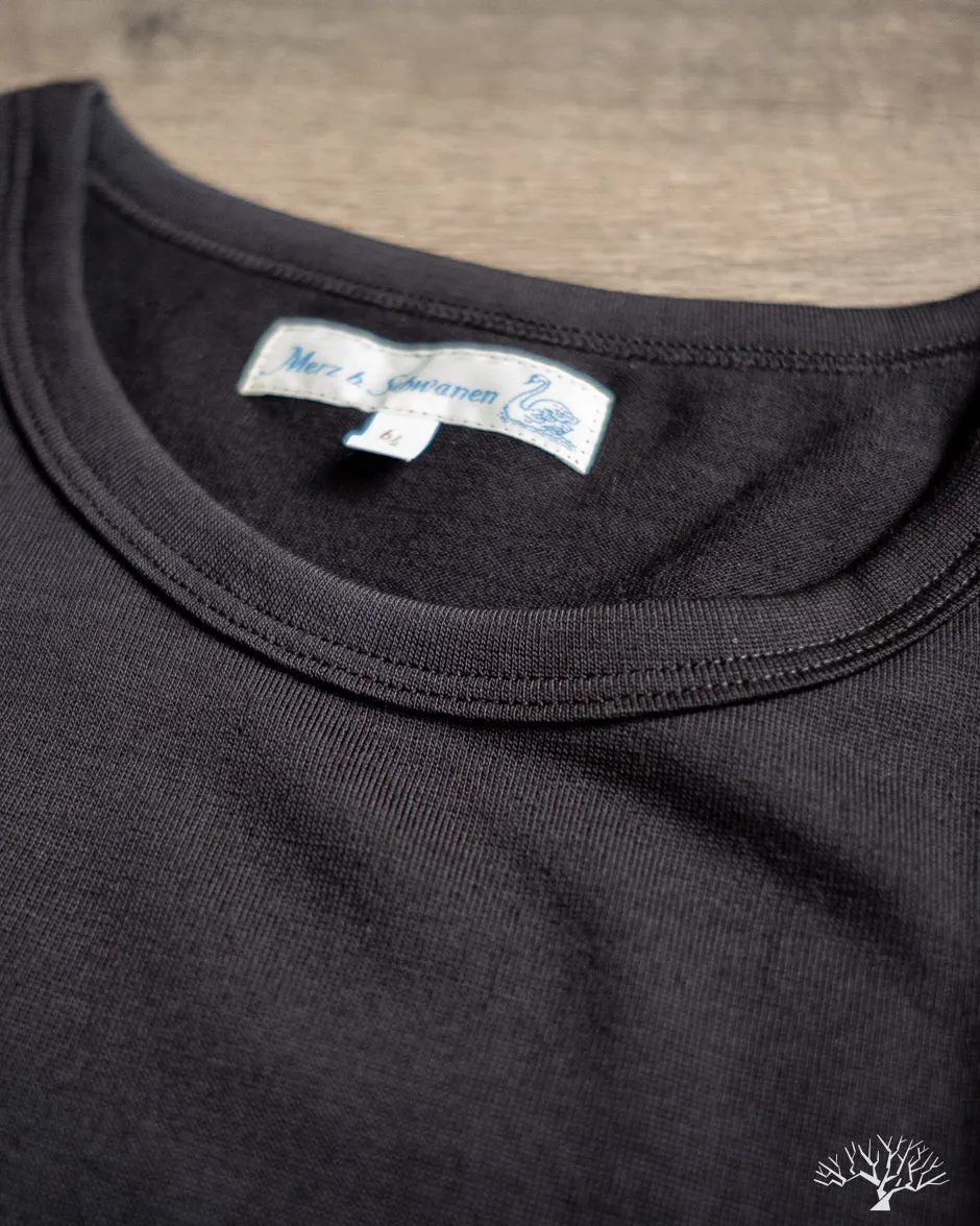 2W15 Merino Wool Loopwheel Tee - Black