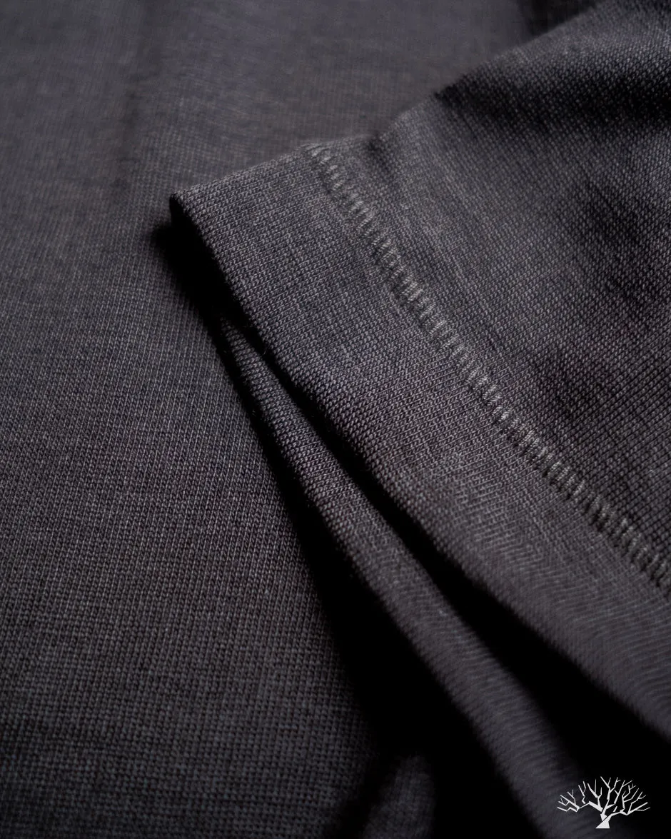 2W15 Merino Wool Loopwheel Tee - Black