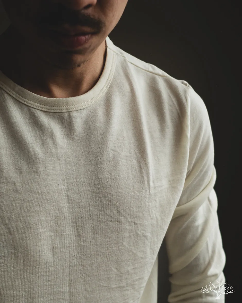 2W15LS Merino Wool Long-Sleeve Crew Neck Tee - Nature