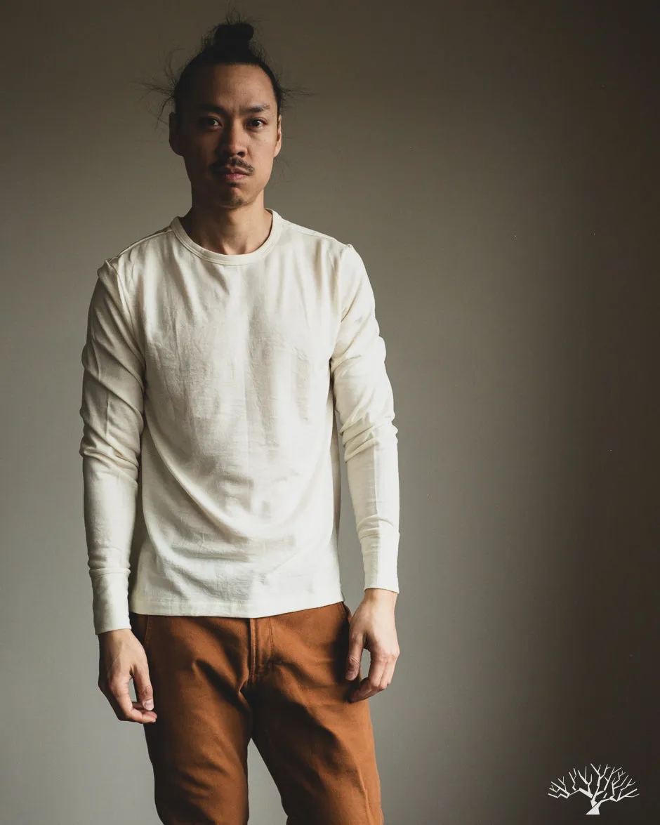 2W15LS Merino Wool Long-Sleeve Crew Neck Tee - Nature