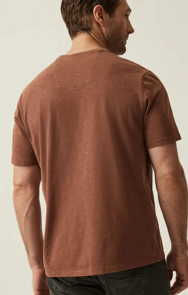 34 HERITAGE Slub Crew Neck T-Shirt (Cinnamon)