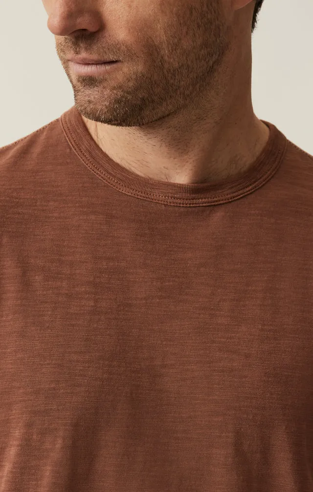 34 HERITAGE Slub Crew Neck T-Shirt (Cinnamon)