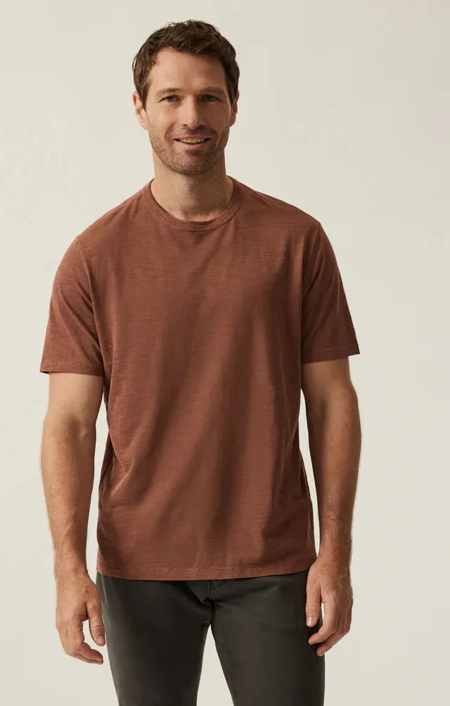 34 HERITAGE Slub Crew Neck T-Shirt (Cinnamon)