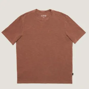 34 HERITAGE Slub Crew Neck T-Shirt (Cinnamon)
