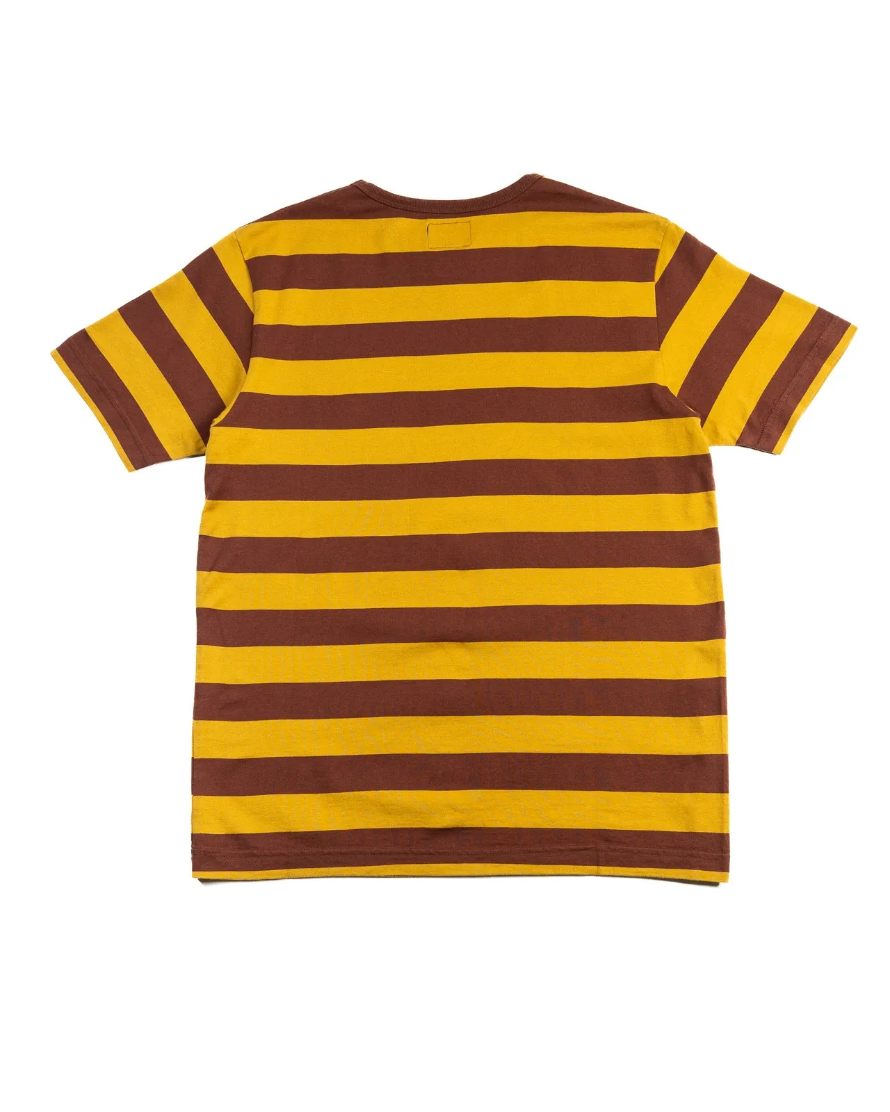 40's Biker Hoop Tee - Mustard & Eggplant