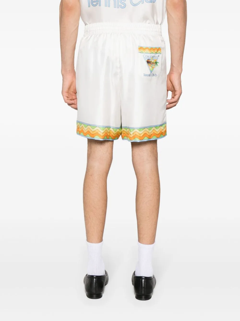 Afro Cubism silk shorts