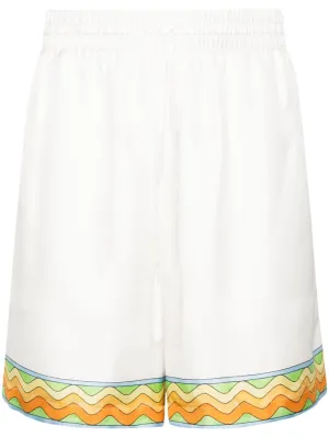 Afro Cubism silk shorts