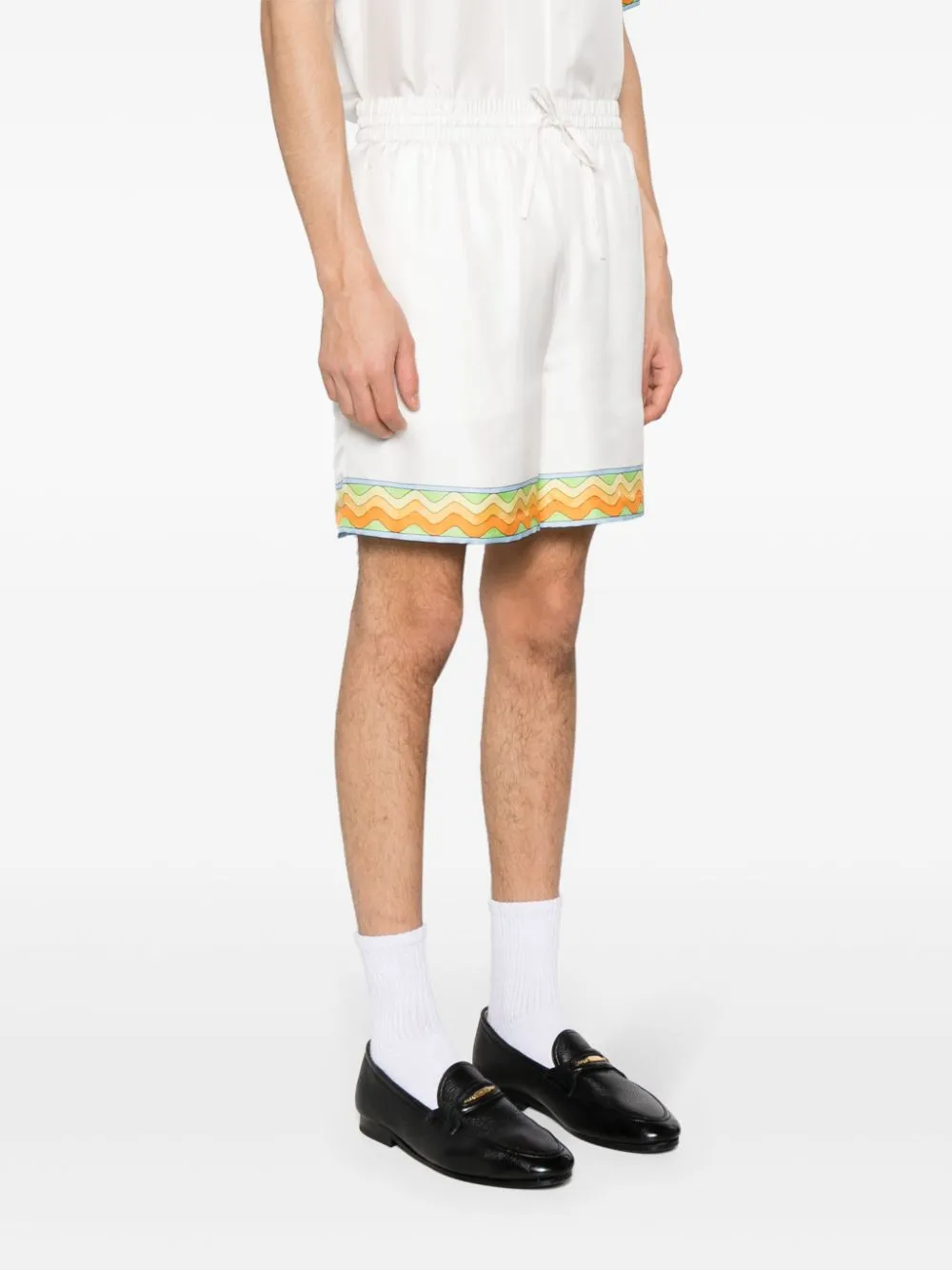 Afro Cubism silk shorts