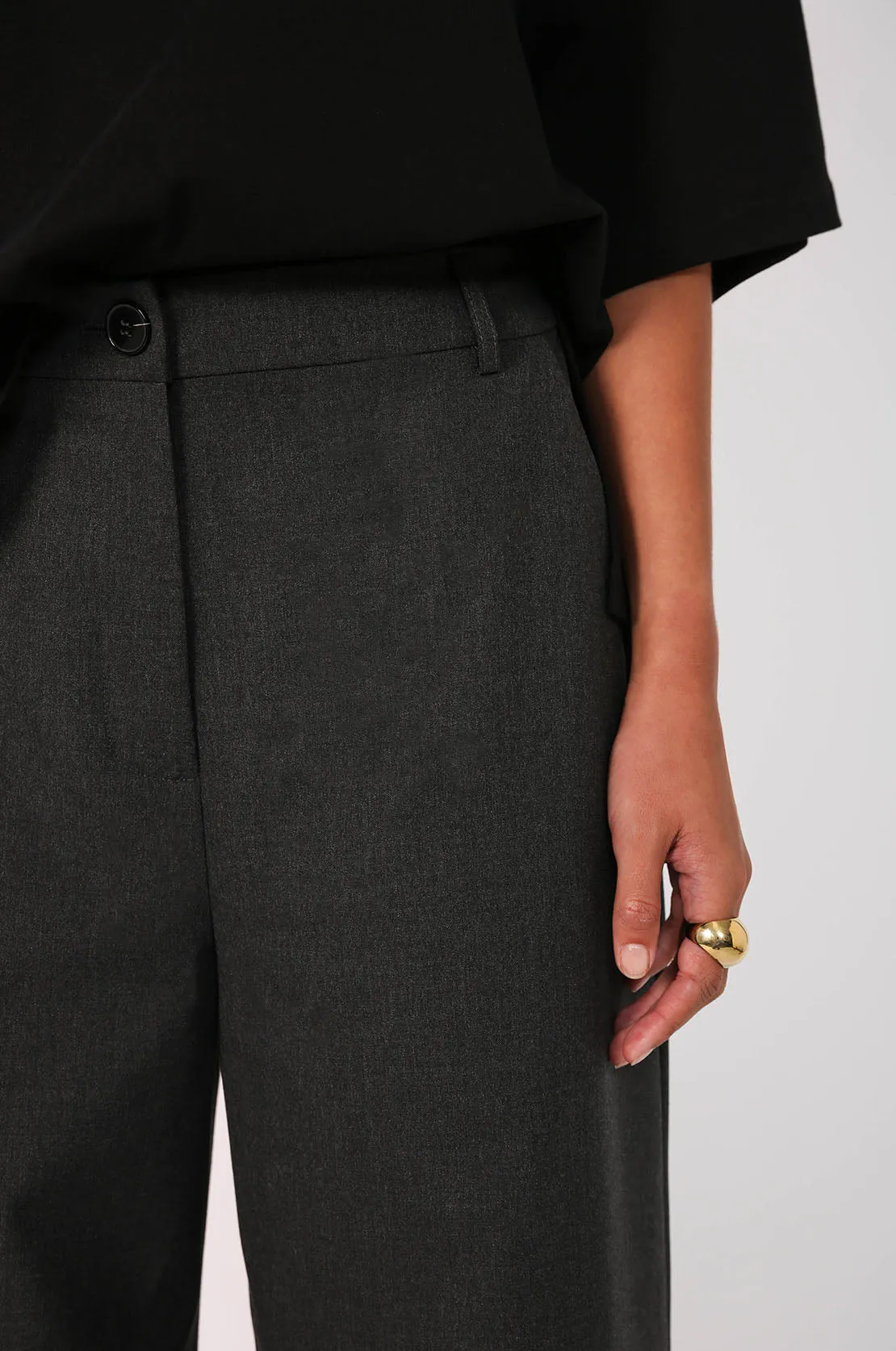 ahead tailored pant / charcoal marle