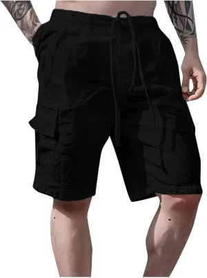 Alalaso Men Shorts Casual Men's Shorts with Deep Pockets Loose Fit Casual Shorts for Running Workout Training Basketball