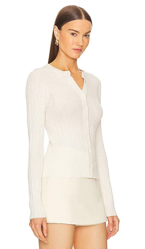 A.L.C. Fisher Cardigan Top in White
