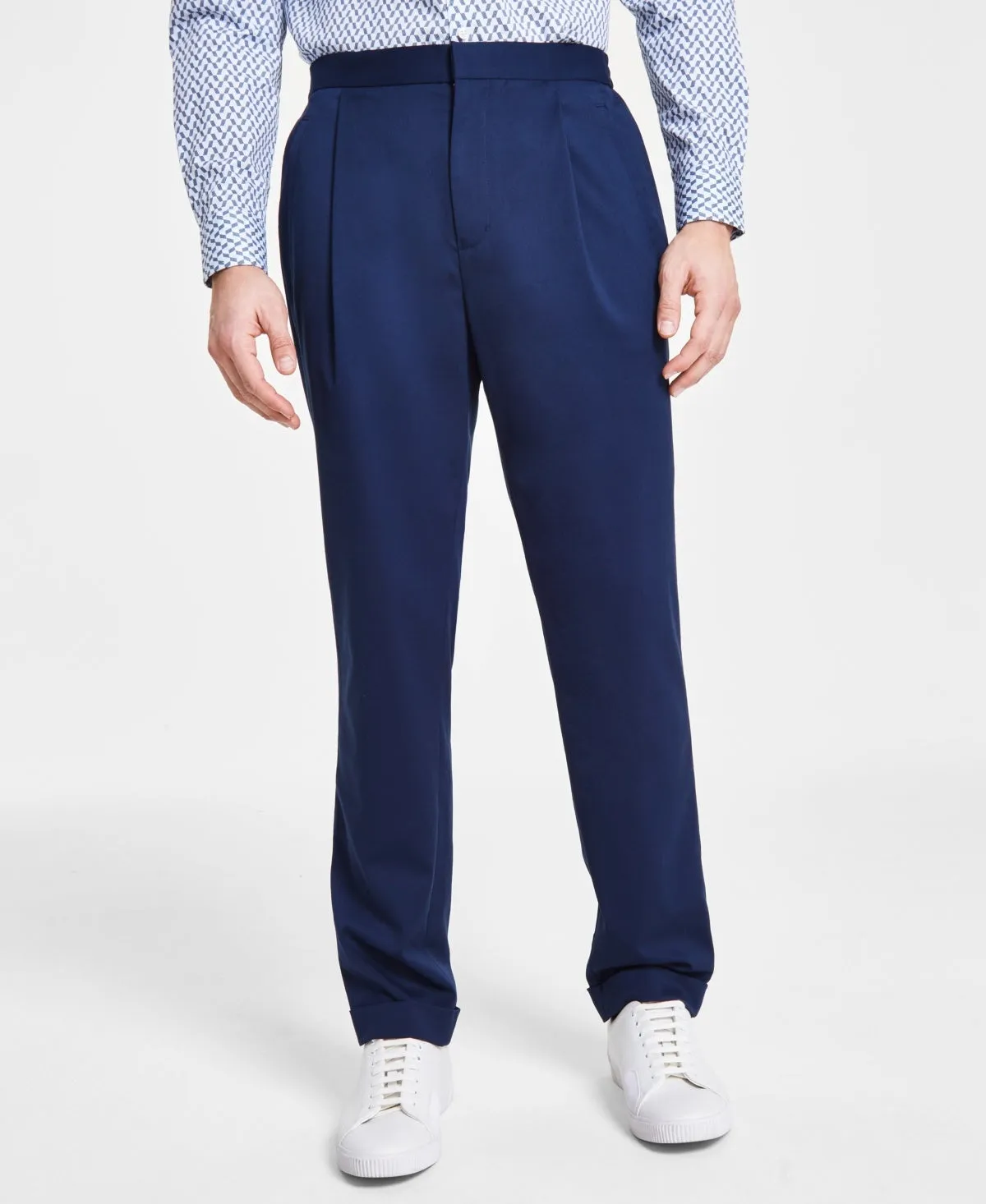 Alfani Mens Modern fit Dress Pants 38 /  Blue Stretch