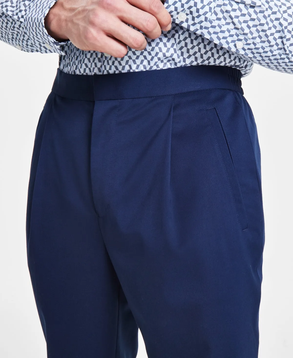 Alfani Mens Modern fit Dress Pants 38 /  Blue Stretch
