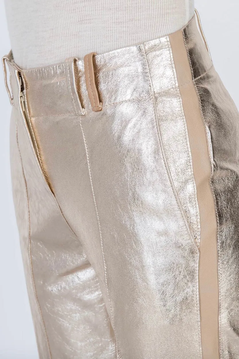 Alysi - Leather Pants: Metal