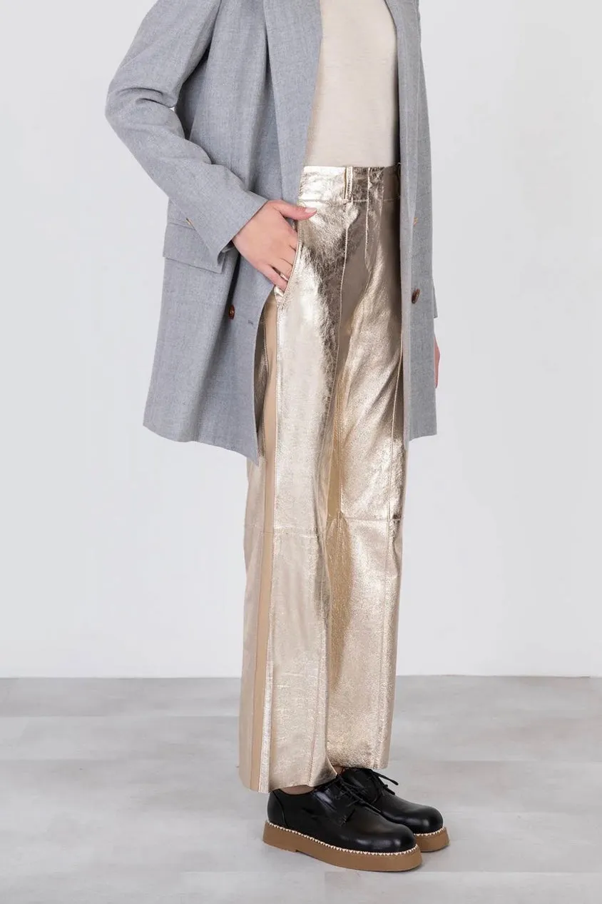 Alysi - Leather Pants: Metal