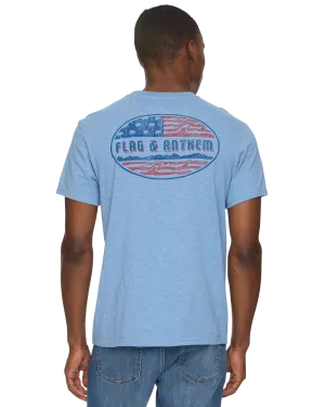 AMERICANA PALM FLAG SLUB TEE