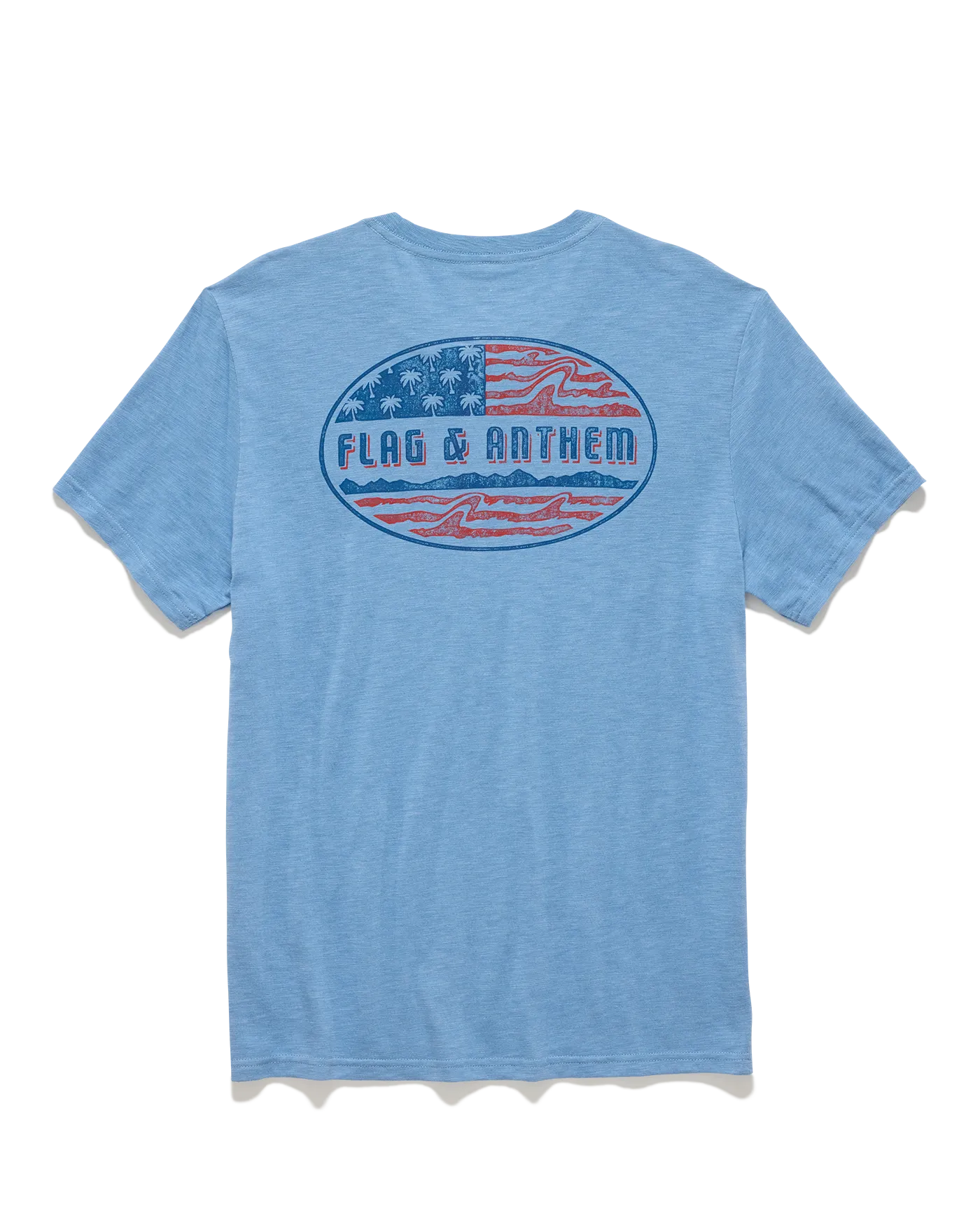 AMERICANA PALM FLAG SLUB TEE