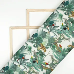 Animal Kingdom Digital Print Premium Swiss Linen Fabric