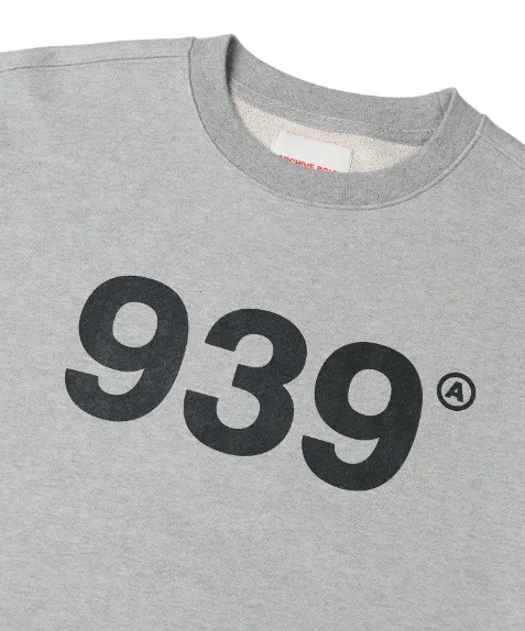 ARCHIVE BOLD (アーカイブボールド)　939 LOGO SWEAT SHIRTS (GRAY)