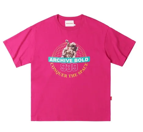 ARCHIVE BOLD (アーカイブボールド)　CONQUER THE SPACE T-SHIRTS (PINK)