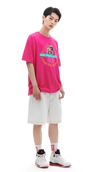 ARCHIVE BOLD (アーカイブボールド)　CONQUER THE SPACE T-SHIRTS (PINK)