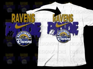 Baltimore Ravens Pride Graphic Design Png Digital Download