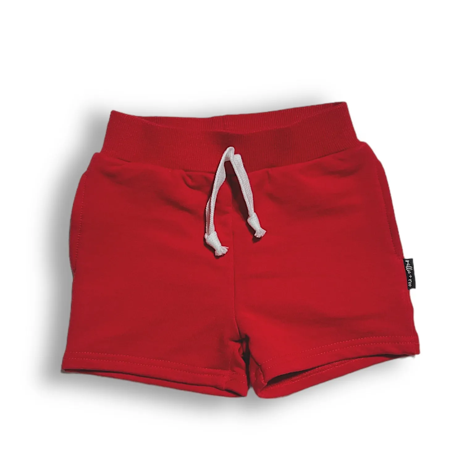 BAMBOO JOGGER SHORTS- Red