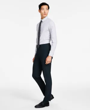 Bar Iii Mens Slim fit Dress Pants 32 / 30 Green Solid