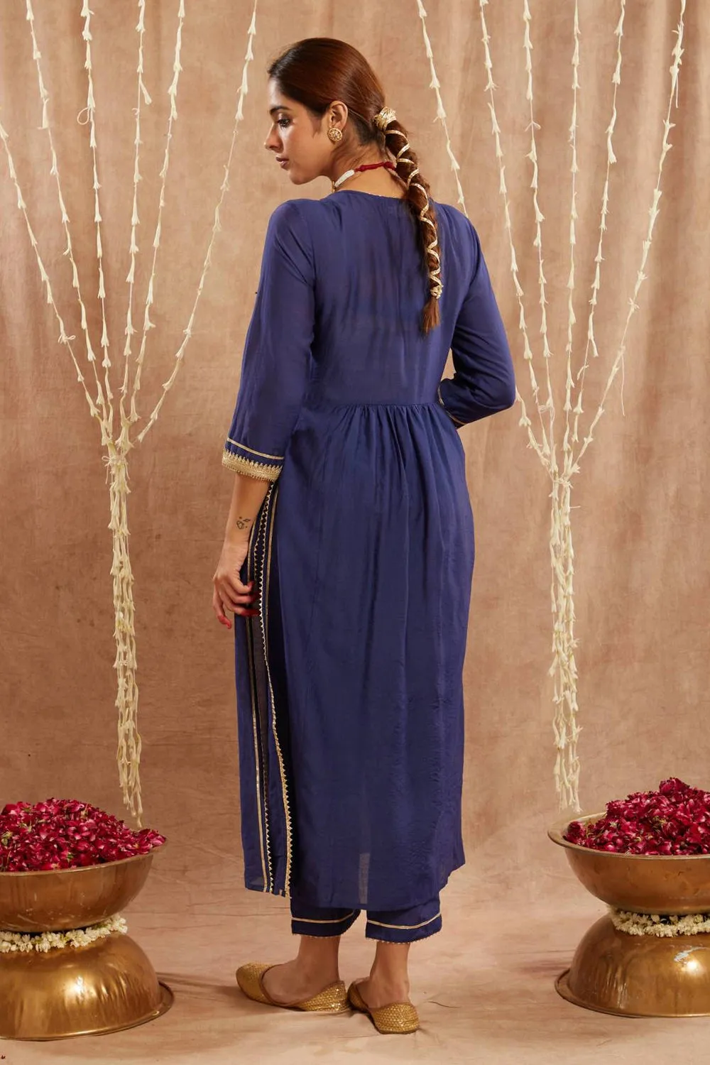 Blue Charm Kurta With Pants