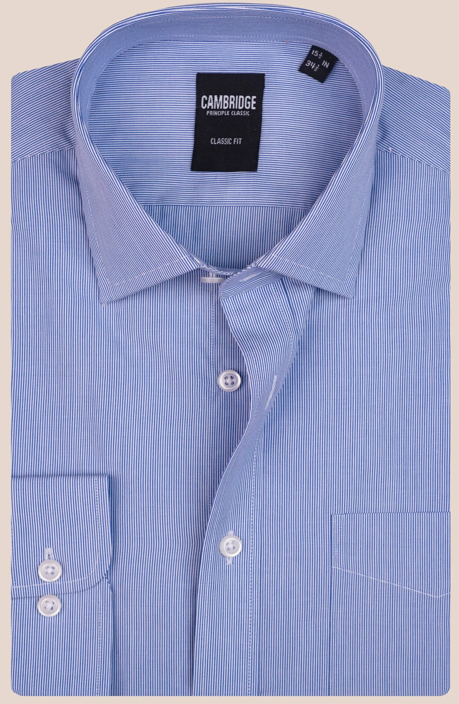 Blue Stripe Cotton Shirt