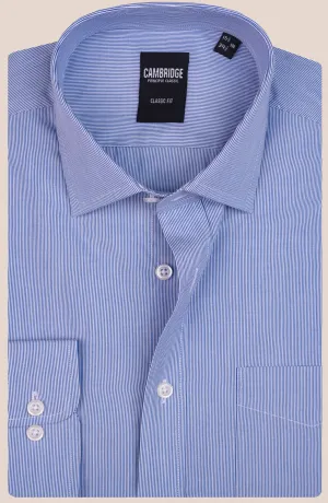 Blue Stripe Cotton Shirt