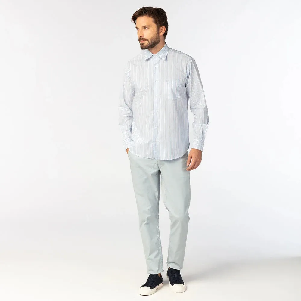 Bold Stripe Shirt L/S: Blue