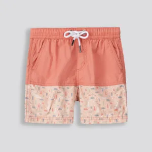 Boys Pool Shorts _ 153216 _ Orange