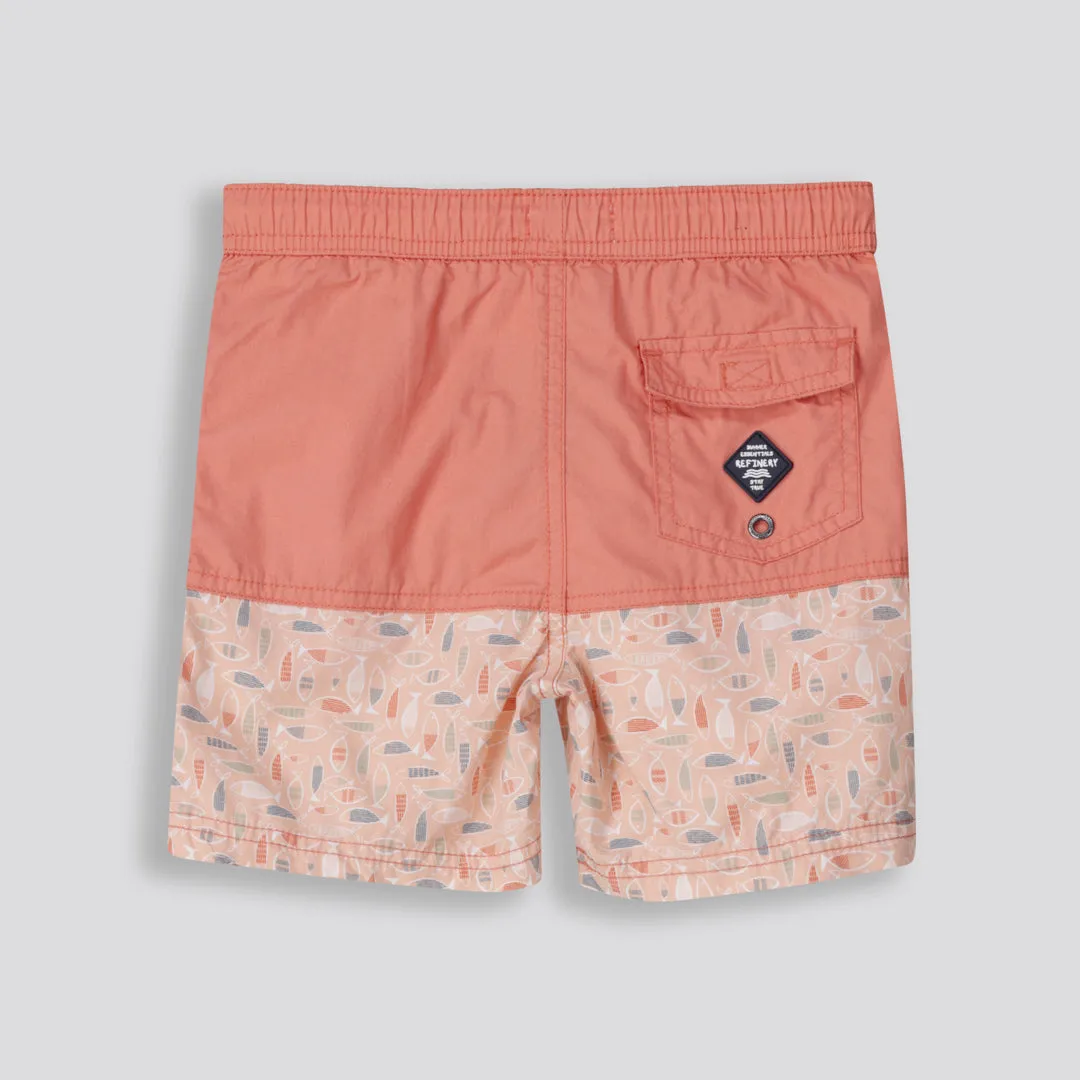 Boys Pool Shorts _ 153216 _ Orange