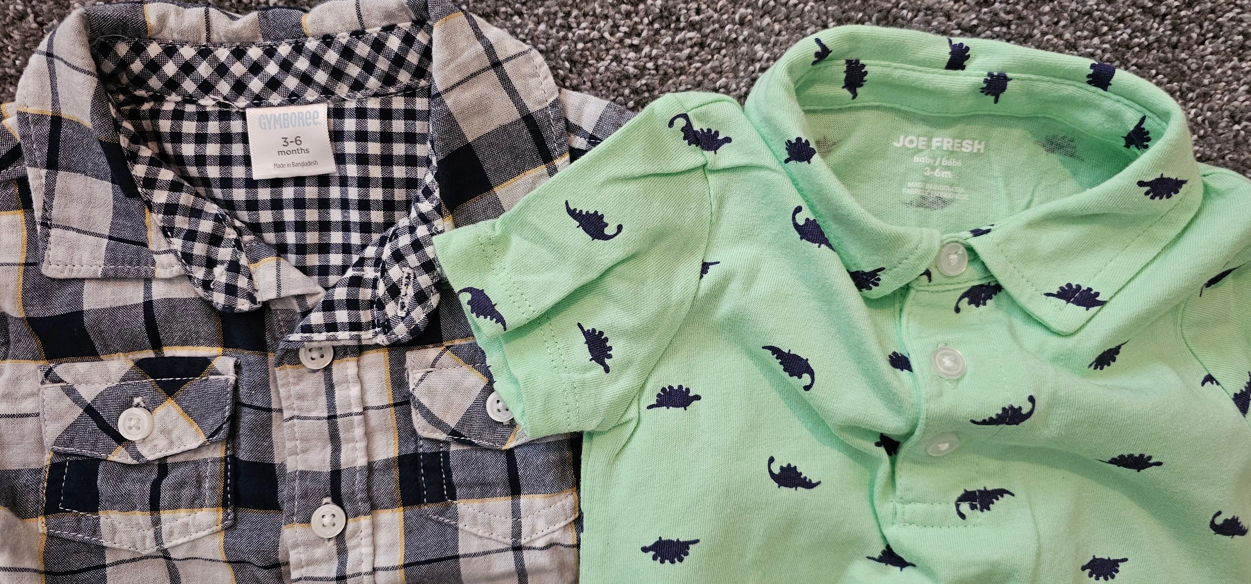 Bundle 3-6M Boys Collared Shirts, Kids 6 Month (3-6M)