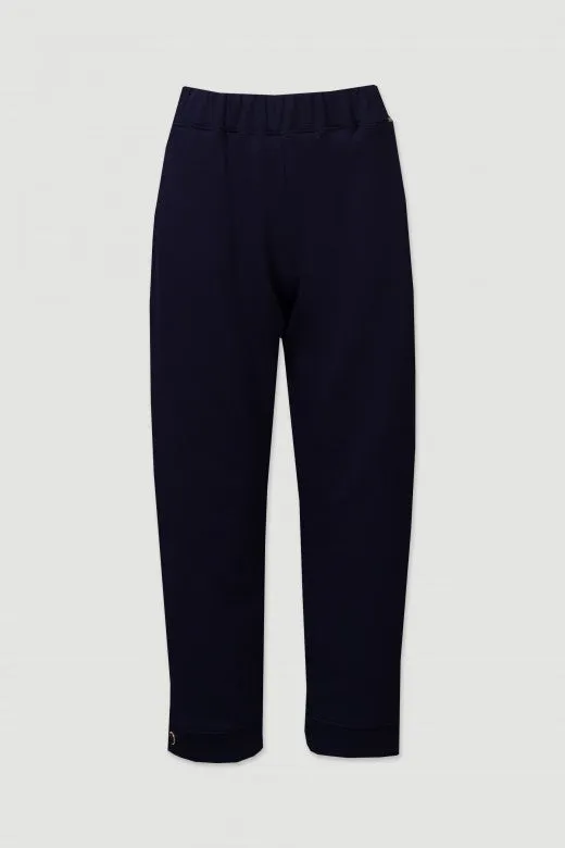 Button Ankle Side Pocket Jogger