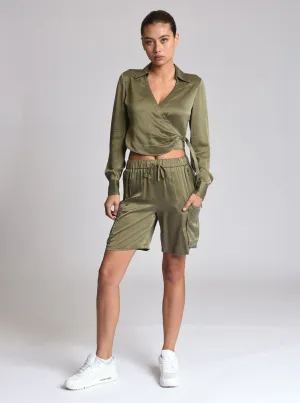 Chelsea Silk Bermuda Cargo Short