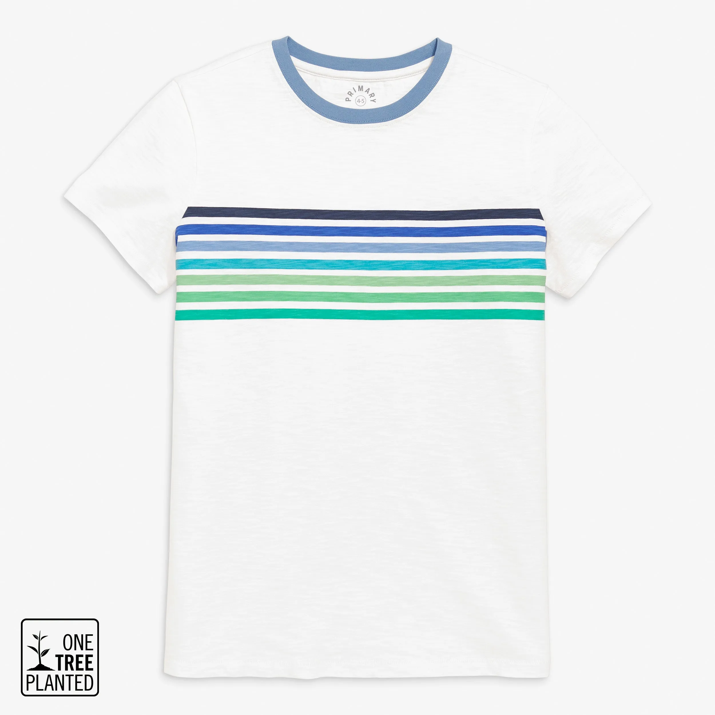 Clearance grown-ups slim fit banner tee in ocean stripes (unisex fit)
