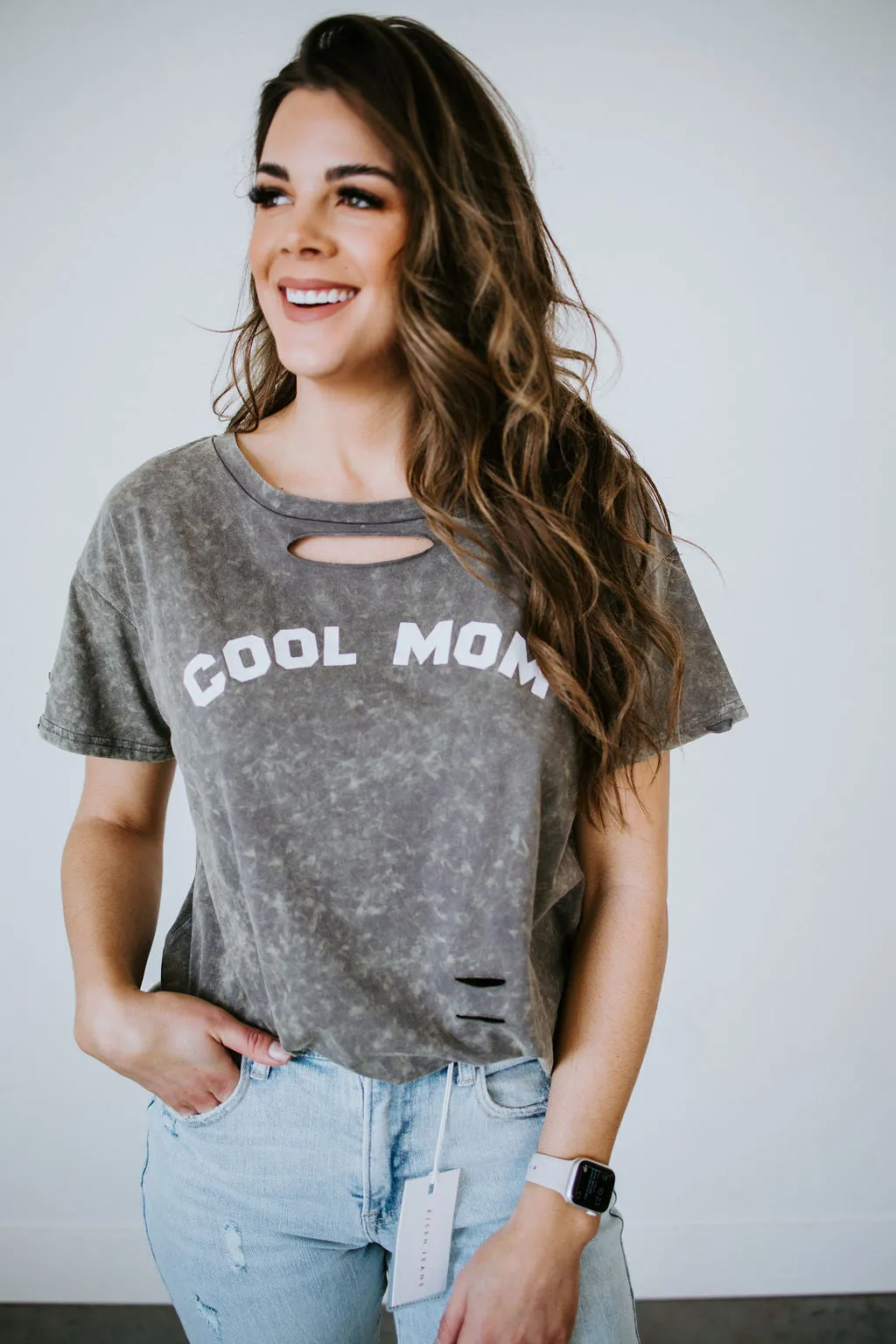 Cool Mom Mineral Washed Tee