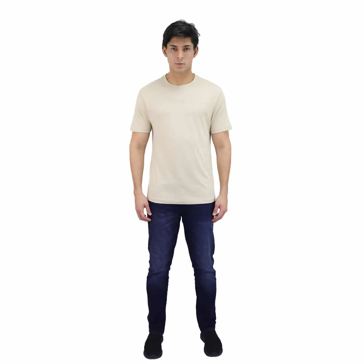 Cotton Jersey Crew Neck Short Sleeve Slim Print Tees  (Signature Tees)