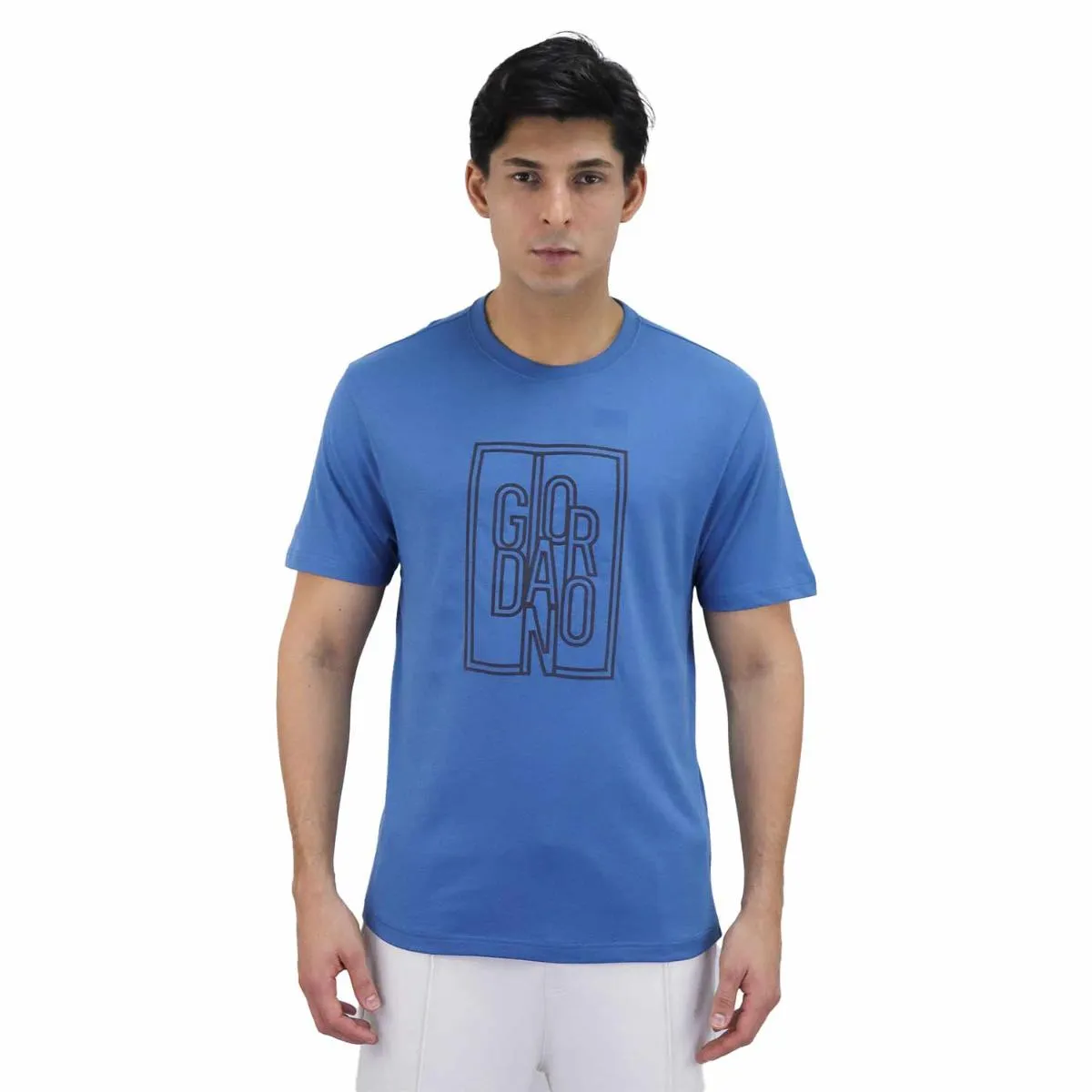 Cotton Jersey Crew Neck Short Sleeve Slim Print Tees  (Signature Tees)