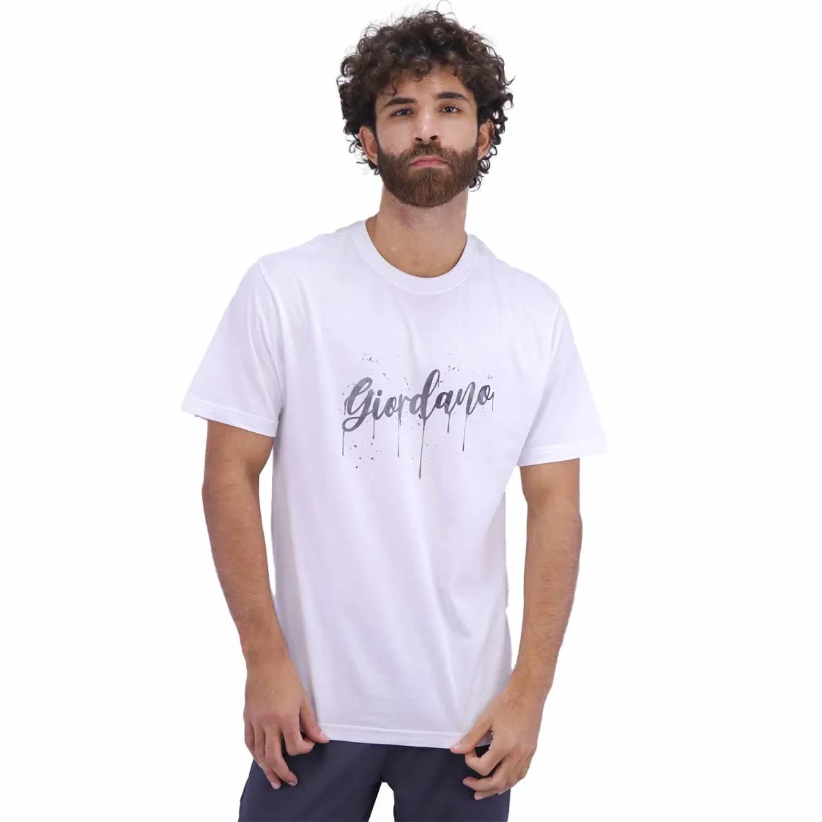 Cotton Jersey Crew Neck Short Sleeve Slim Print Tees  (Signature Tees)