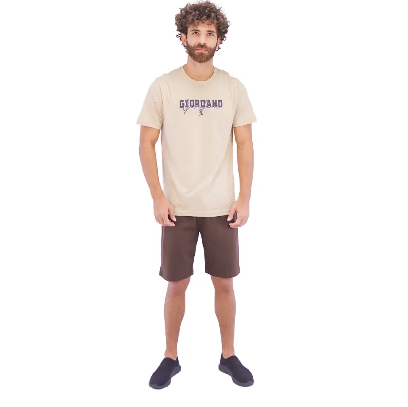 Cotton Jersey Crew Neck Short Sleeve Slim Print Tees  (Signature Tees)