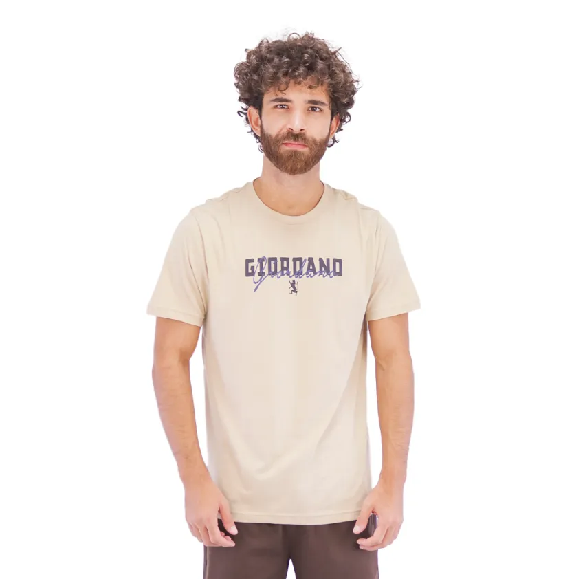 Cotton Jersey Crew Neck Short Sleeve Slim Print Tees  (Signature Tees)
