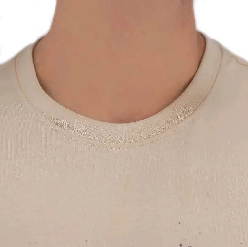 Cotton Jersey Crew Neck Short Sleeve Slim Print Tees  (Signature Tees)